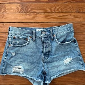 Madewell relaxed denim shorts size 25